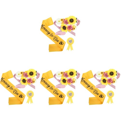 Pregnancy flower sash - pregnancy,
